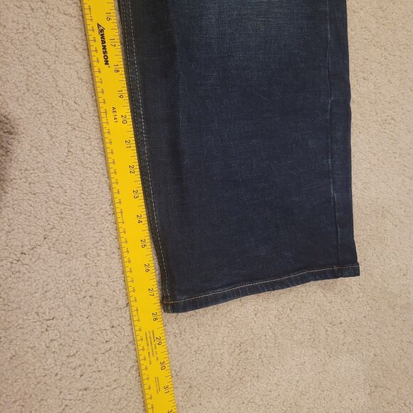 New Old Navy Loose Built In Flex Stretch Blue Jeans Mens Size 42x28 - Picture 9 of 10